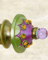 STYLE SELECTIONS 28-IN TO 48-IN PURPLE METAL SINGLE CURTAIN ROD