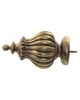Menagerie Smooth Curtain Rod 8ft  Vintage Gold