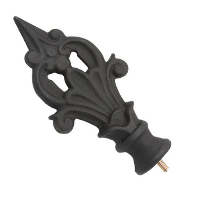 Decorative Spear Finial Old World Black Casa Artistica F0057 Black  Metal Rods 
