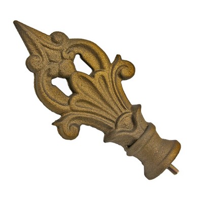 Decorative Spear Finial Flaxen Gold Casa Artistica F0057 Gold  Metal Rods 