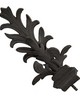 Menagerie Leaf with Square Base Finial Old World Black