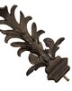 Menagerie Leaf with Square Base Finial Old World Bronze