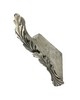 Menagerie Scroll Leaf Bracket Extended Bracket  Antique Silver