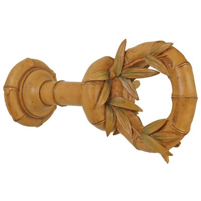 Bamboo Ringed Holdback Bamboo WH006 BB Beige Resin Curtain Tie Backs 
