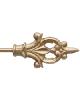 Ona Drapery Hardware Charlemange Finial Shown in Chalet