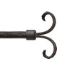 Ona Drapery Hardware Flair Finial Shown in Aged Iron
