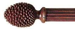 Pinecone Finial&nbsp;curtain rods