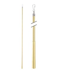 Metal Baton 36in Steel Clip Satin Gold by   