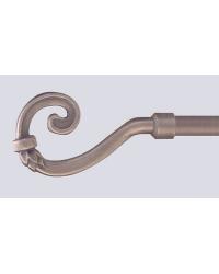 Renaissance Swing Arm Rod Shown in Pewter Swing Arm Plated