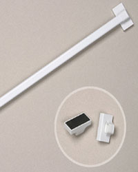 Miracle Rod Clear Clear Magnetic Curtain Rods