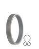 Vesta Ring w/Insert & Clip Shown Satin Nickel