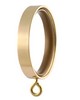 Vesta Flat Ring w/eye & insert Polished Brass