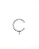 Vesta Flat C-Ring with Eye and Insert Polished Chrome