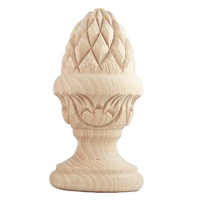 Vesta Ysabena Unfinished Finial Highland Timber 341250 Ayous Wood - An African Wood Similar to Beech Wood 1 Inch Curtain Rods Highland Timber Unfinished Wood Curtain Rods 