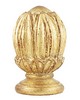 Vesta Wood Pole reeded Shown: Antique Gold Black Base