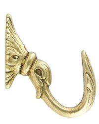 Tieback Hook Polished Brass Window Treasures