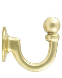 Tieback Hook Polished Brass Window Treasures