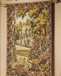 Garden Tapestry with Trellis