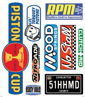 Blue Mountain Wallcovering Cars Signs Giant - Room Appliques  Search Results