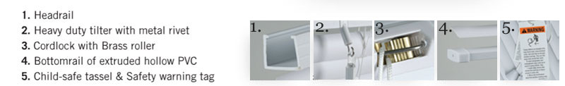 Vinyl Mini Blinds Details