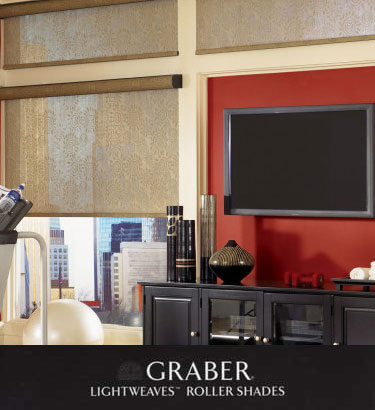 Graber Roller Shades - Graber Lightweaves & Solar Roller Blinds