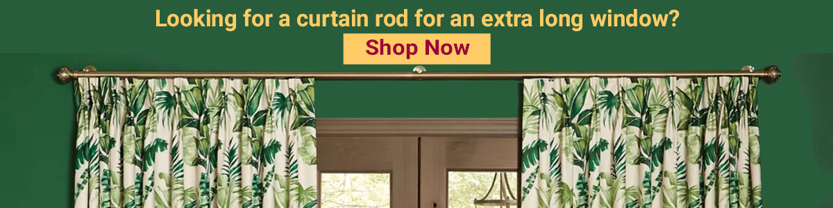 Shop Extra Long Curtain Rods
