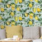 Fruit wallpaper for kitchen and home decorating.