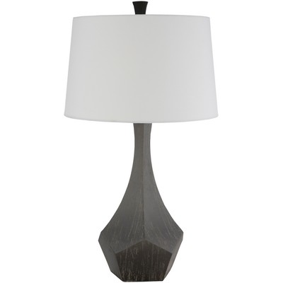 Surya Braelynn Table Lamp Braelynn BEY-004 White Shade(Outside): Linen, Body: Composition, Finial: Composition, Harp: Metal Modern Lamps Table Lamps 