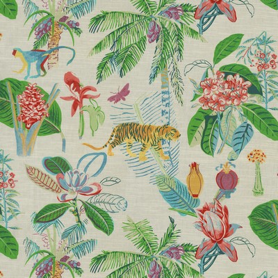 P K Lifestyles Heavenly Kingdom Leafy Design By Nature III 802791 Green  Jungle Safari  Coastal Botanical  Modern Floral Fabric