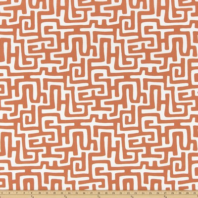 Premier Prints ODT Enid Fiesta in Polyester Orange polyester  Blend Fun Print Outdoor Geometric   Fabric