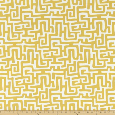 Premier Prints ODT Enid Spice Yellow in Polyester Yellow polyester  Blend Fun Print Outdoor Geometric   Fabric