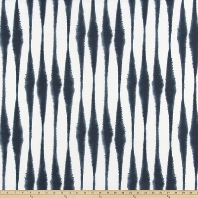 Premier Prints Outdoor Salix Passport Navy in Polyester Blue polyester  Blend Stripes and Plaids Outdoor   Fabric