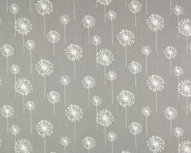 Premier Prints Sm. Dandelion Storm Twill in 2016 Additions Grey cotton  Blend Small Print Floral   Fabric Small Dandelion Storm Twill