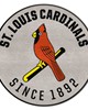 Fan Mats  LLC St. Louis Cardinals Roundel Rug - 27in. Diameter Gray