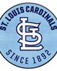 Fan Mats  LLC St. Louis Cardinals Roundel Rug - 27in. Diameter Light Blue