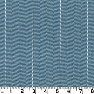 Roth and Tompkins Textiles Copley Stripe Lake Blue COTTON Wide Striped 