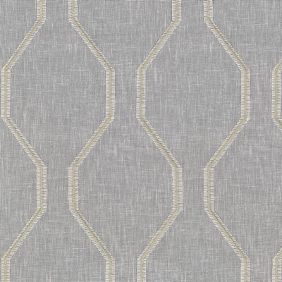 P K Lifestyles Gemma Emb Champange in Portiere II collection Beige Crewel and Embroidered  Trellis Diamond   Fabric