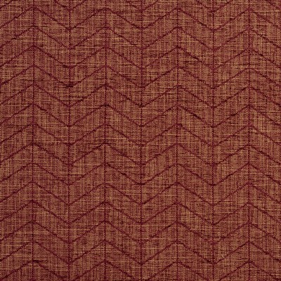 Charlotte Fabrics 10480-10 Red Drapery Woven  Blend Fire Rated Fabric High Wear Commercial Upholstery CA 117 Zig Zag 