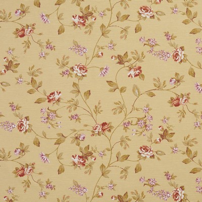 Charlotte Fabrics 10890-01 Drapery Cotton  Blend Fire Rated Fabric High Performance CA 117 Vine and Flower 