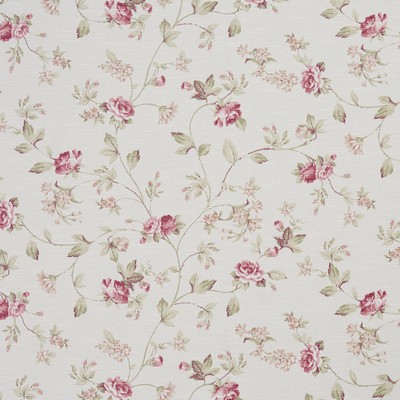 Charlotte Fabrics 10890-02 Drapery Cotton  Blend Fire Rated Fabric High Performance CA 117 Vine and Flower 