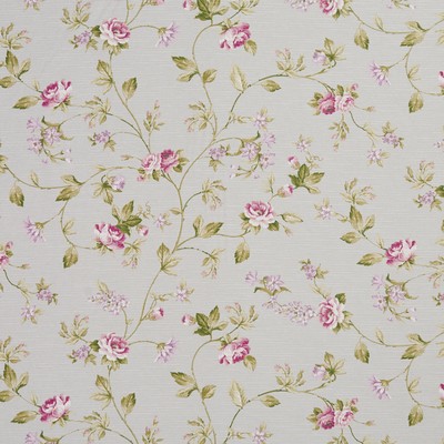 Charlotte Fabrics 10890-03 Drapery Cotton  Blend Fire Rated Fabric High Performance CA 117 Vine and Flower 