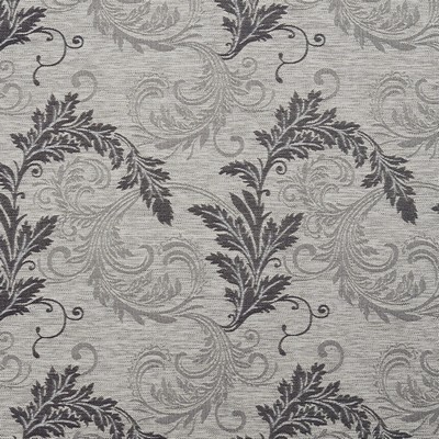 Charlotte Fabrics 1669 Ash Leaf Grey Upholstery Woven  Blend Fire Rated Fabric High Wear Commercial Upholstery CA 117 Contemporary Tapestry 