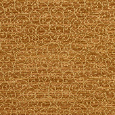 Charlotte Fabrics 1754 Goldenrod Yellow recycled  Blend Fire Rated Fabric Scroll Heavy Duty CA 117 Fire Retardant Print and Textured 