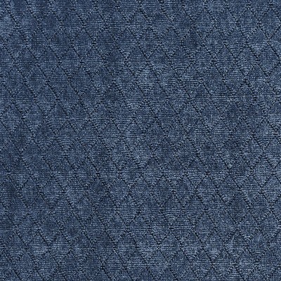 Charlotte Fabrics 1919 Atlantic Blue woven  Blend Fire Rated Fabric Patterned Chenille Heavy Duty CA 117 