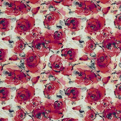 Charlotte Fabrics 20480-01 Drapery polyester Fire Rated Fabric Heavy Duty CA 117 Modern Floral 
