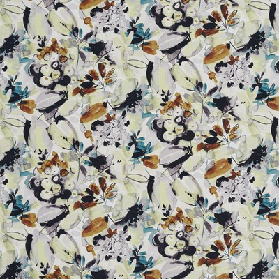 Charlotte Fabrics 20520-01 Drapery polyester Fire Rated Fabric Heavy Duty CA 117 Abstract Floral 