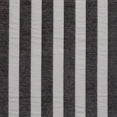 Charlotte Fabrics 20850-05 Black Upholstery Woven  Blend Fire Rated Fabric Patterned Chenille Heavy Duty CA 117 Striped 