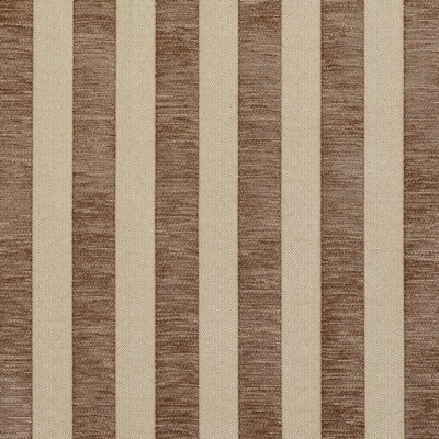Charlotte Fabrics 20850-07 Brown Upholstery Woven  Blend Fire Rated Fabric Patterned Chenille Heavy Duty CA 117 Striped 