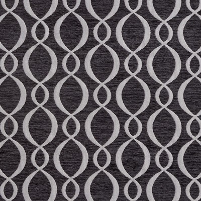 Charlotte Fabrics 20860-05 Black Upholstery Woven  Blend Fire Rated Fabric Traditional Chenille Patterned Chenille Geometric Heavy Duty CA 117 