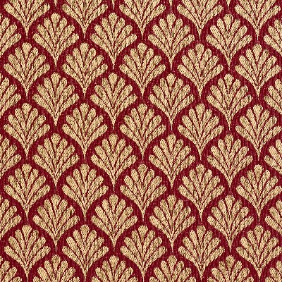 Charlotte Fabrics 2661 Crimson/Fan Red Woven  Blend Fire Rated Fabric Heavy Duty CA 117 Fire Retardant Print and Textured 